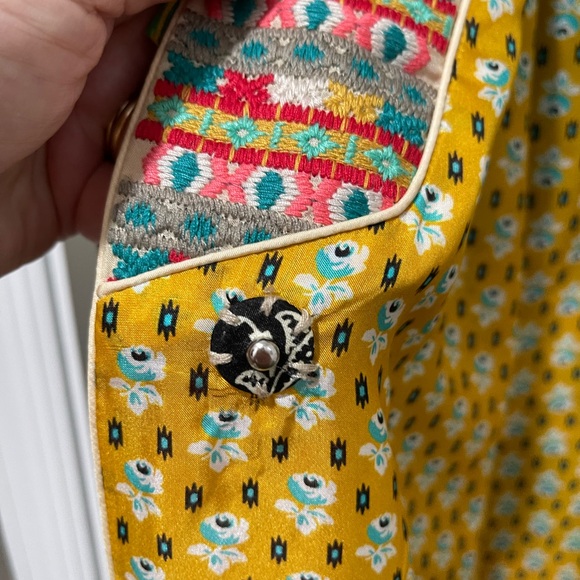 Johnny Was Multicolor Patchwork Robe - Picture 6 of 10